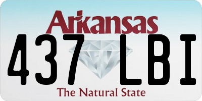 AR license plate 437LBI