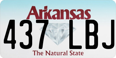 AR license plate 437LBJ