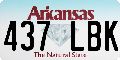AR license plate 437LBK