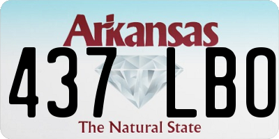 AR license plate 437LBO