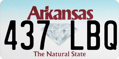 AR license plate 437LBQ