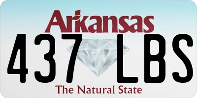 AR license plate 437LBS