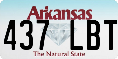 AR license plate 437LBT