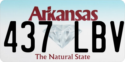 AR license plate 437LBV