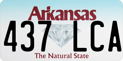 AR license plate 437LCA