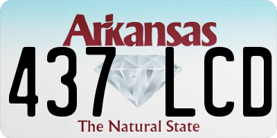 AR license plate 437LCD