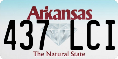 AR license plate 437LCI