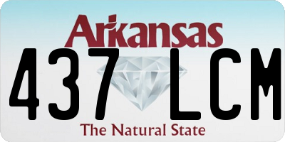 AR license plate 437LCM
