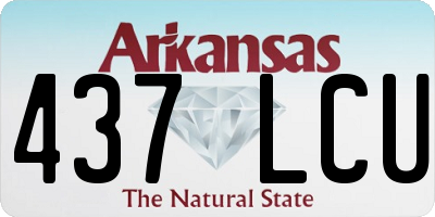 AR license plate 437LCU