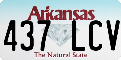 AR license plate 437LCV