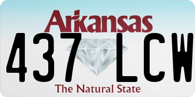 AR license plate 437LCW