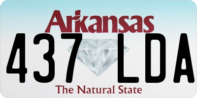AR license plate 437LDA