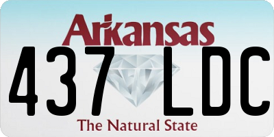 AR license plate 437LDC