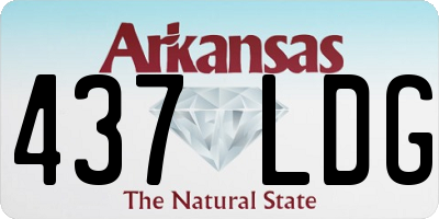 AR license plate 437LDG