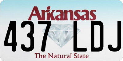 AR license plate 437LDJ