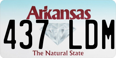 AR license plate 437LDM