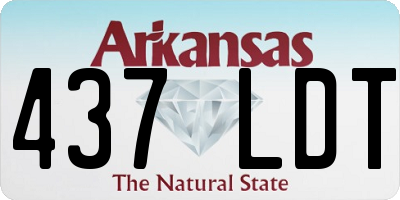 AR license plate 437LDT