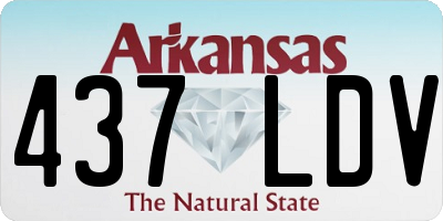 AR license plate 437LDV
