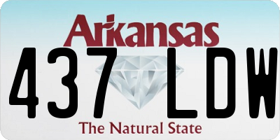 AR license plate 437LDW