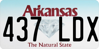 AR license plate 437LDX