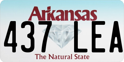 AR license plate 437LEA