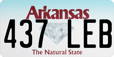AR license plate 437LEB