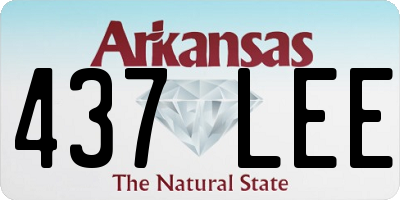 AR license plate 437LEE