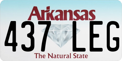 AR license plate 437LEG