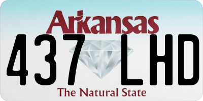 AR license plate 437LHD