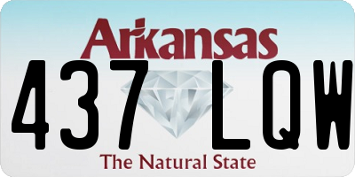 AR license plate 437LQW