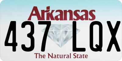 AR license plate 437LQX