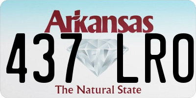AR license plate 437LRO