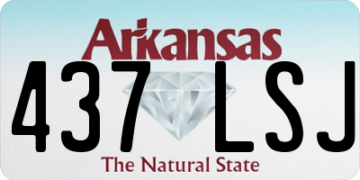 AR license plate 437LSJ
