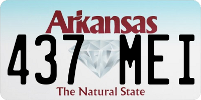 AR license plate 437MEI