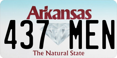 AR license plate 437MEN