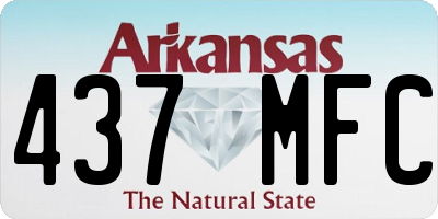 AR license plate 437MFC