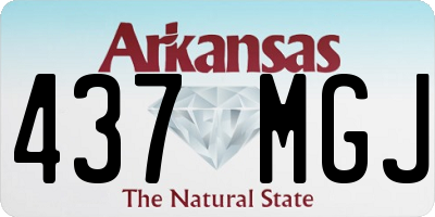 AR license plate 437MGJ