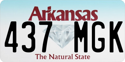 AR license plate 437MGK