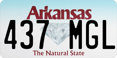AR license plate 437MGL