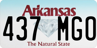 AR license plate 437MGO