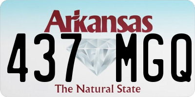 AR license plate 437MGQ
