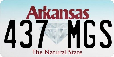 AR license plate 437MGS