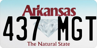 AR license plate 437MGT