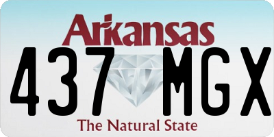AR license plate 437MGX