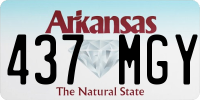 AR license plate 437MGY