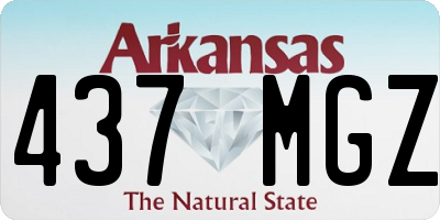 AR license plate 437MGZ