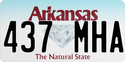 AR license plate 437MHA
