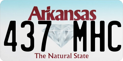 AR license plate 437MHC