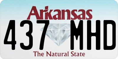 AR license plate 437MHD