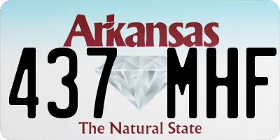 AR license plate 437MHF